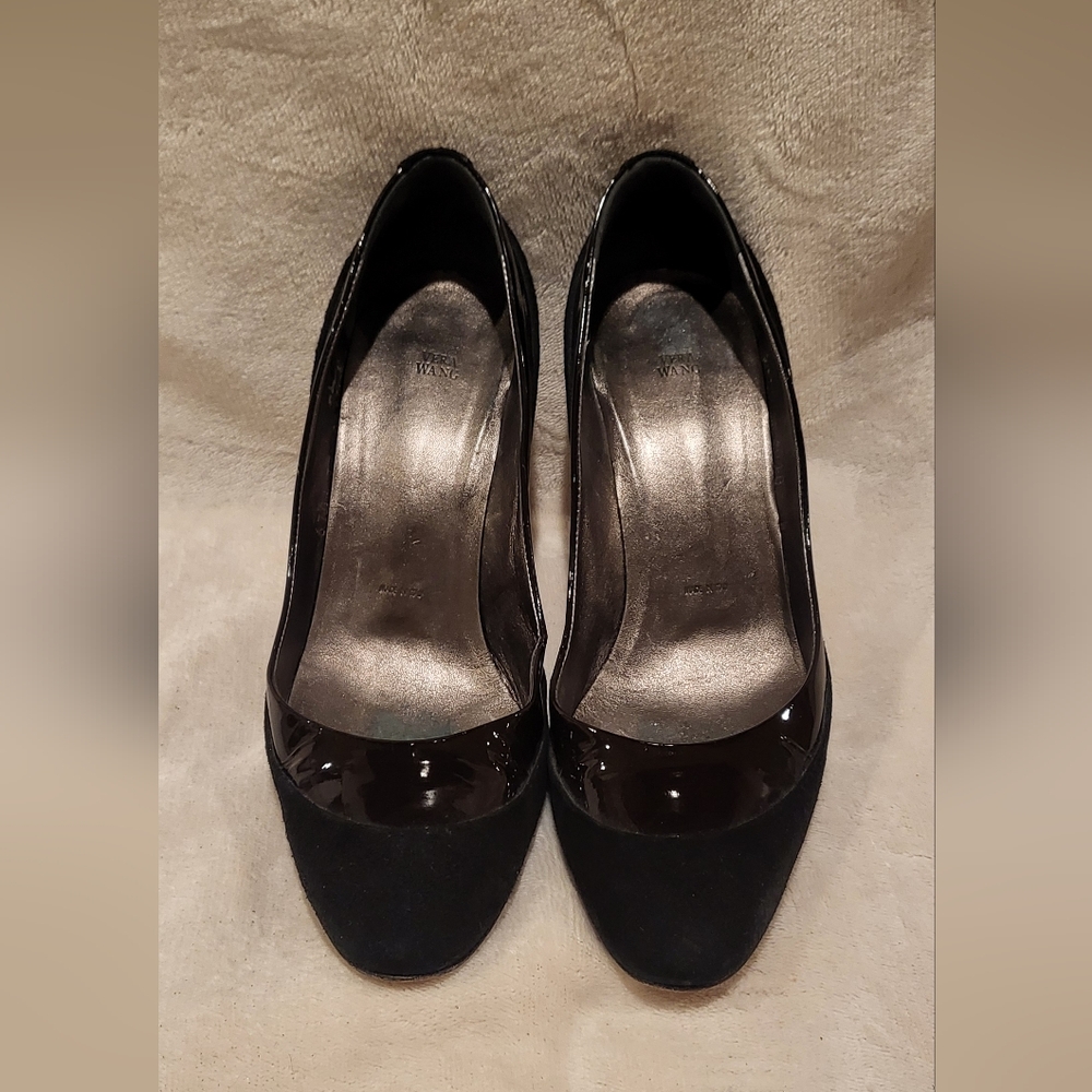 Vera Wang Black Patent Leather Heels